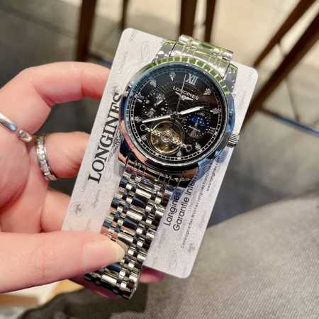 Longines - A classic skeleton design for business casual wear, exuding elegance - Click Image to Close