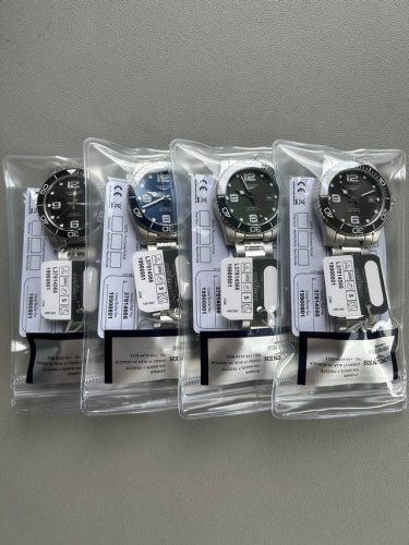 Longines Aquamarine series stainless steel case, three codes match, equipped wit