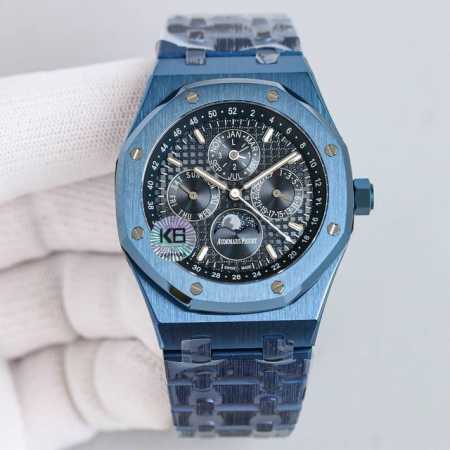 White diamond, blue case, black case + 50mm rubber steel (same price) Audemars P - Click Image to Close