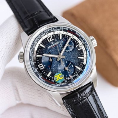 Twa Jaeger-Lecoultre North Star Geographic Wt World Time Watch Features A Blue-B