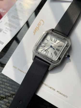 santos-Dumont Cartier Santos Ultra-Thin Dumont Series Watch Intellectual Ladi - Click Image to Close