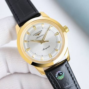 White + Gold Af Factory's new Longines Conquest three-hand watch arrives in sty