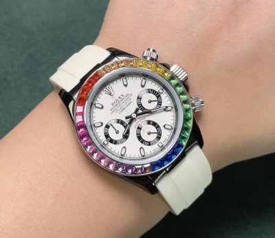 New Rolex Daytona Series 316L Stainless Steel Case, 43Mm Diameter, Mineral Cryst