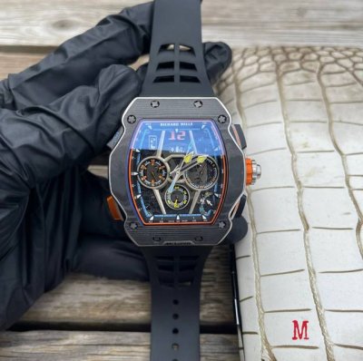 Richard Mille RM022 series automatic mechanical movement 40X50X16Mm, blue lumin