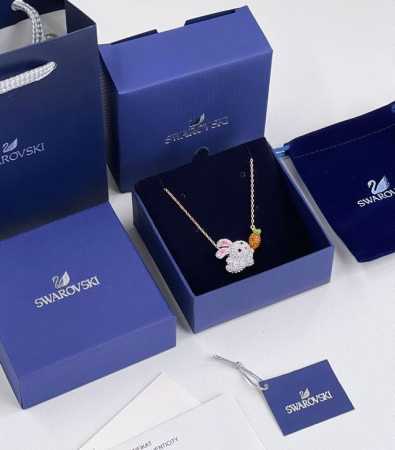 Swarovski New Rabbit Necklace This Necklace Has A Very Special Design, Hanging O - Click Image to Close