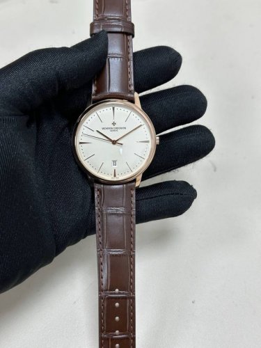 Vacheron Constantin Patrimony 85180 Three-Hand Transparent Caseback and Two-Hand