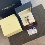 With Warranty Card, Black Dial, Diamond-Set Hour Markers! Ultra-Thin Longines Ji