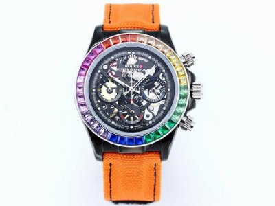 New Rolex Daytona Skeleton Series 316L stainless steel case size 43mm, mineral-