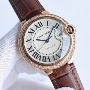 Cartier 18K gold watch, Cartier Rw1 Blue Balloon series, men's, 42mm mechanical,