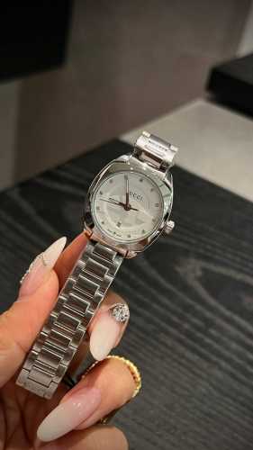 White shell gold 360 counter model Gucci Gg2570 series Ya14 4 watch quartz move