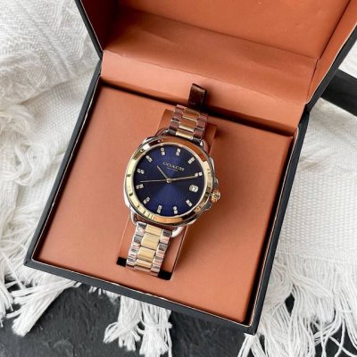 Original New Model Coach Tatum Series. Polygonal Dial And Bezel Etched With Coac