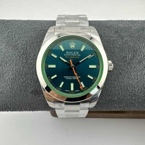 Rolex Milgauss series, 1 0 lightning needle green glass 904L highest version, b