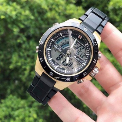 Brand Platinum Angel-Plangle Boutique Men's Watch Simple Three-Pin Digital Displ