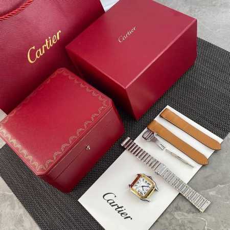 Latest Cartier Santos WGS5A0010 series, medium size, the latest model of the ye - Click Image to Close