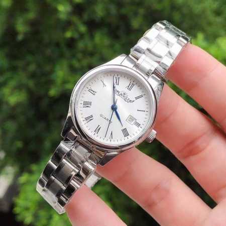 Brand Platinum Angel-Plangle Elegant Ladies Watch Simple Three-Hand With 3-Digit - Click Image to Close