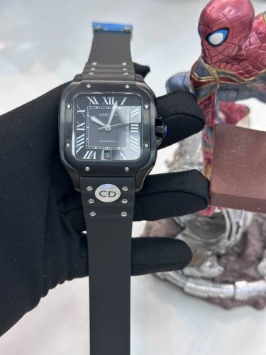 Exclusive Real Picture Cartier Automatic Mechanical Watch Cartier Santos Fully A