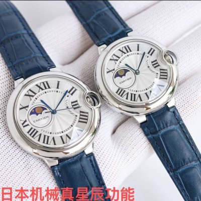 Diamond Taiwan Factory 42 Size 3-pin Taiwan Factory Cartier Cartier Af5 Blue Bal
