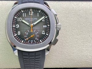 Patek Philippe Aquanaut Chronograph Watch, Model: 5968A-001. Features a modified