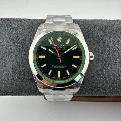 Vs factory, Milgauss series, 1 0 lightning needle green glass 904L highest versi