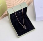 Van Cleef & Arpels Four-Leaf Clover "Black Agate" Necklace Silver Version, Made