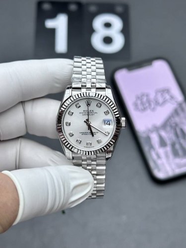 The real top version is not afraid of comparison with the Rolex 31 Women's Datej