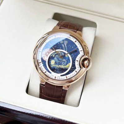 White Gold New Style Classic Bestseller Cartier Men's Watch Automatic Mechanical