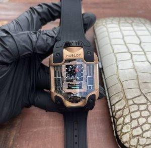 Hublot proudly presents the MP-10 linear rotor system watch, a pinnacle of desig