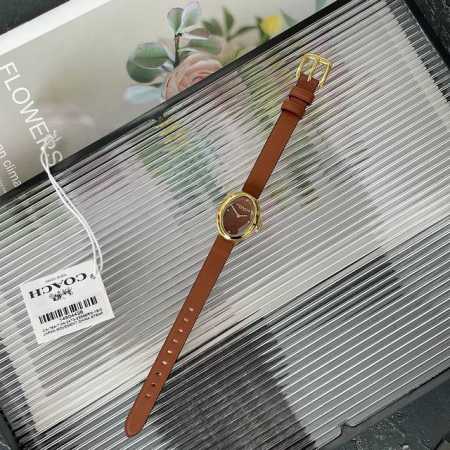 Original New Style, Miniature Coach Sammy Series Leather Strap Oval Dial Quartz - Click Image to Close