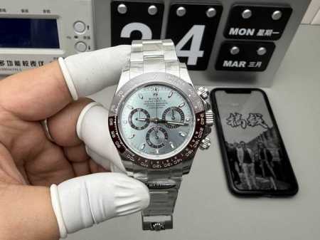 Bt Real photos of the Ice Blue Dial 7750 movement shipped! Ddd - Click Image to Close