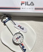 Fila Genuine Watch, Quartz Movement, Silicone Strap, White Dial, Unisex, Stylis