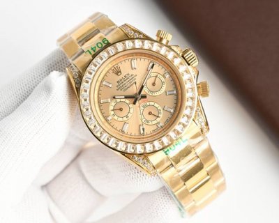 Rolex Daytona Series Automatic Mechanical Steel Case 42Mm Diameter Coated Glass