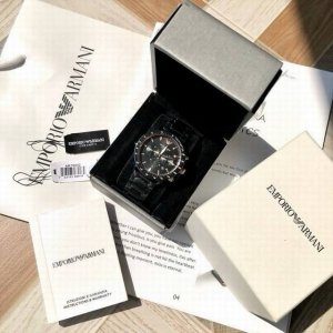 Ceramic model! Original Armani quartz men's watch, new model from the counter!
