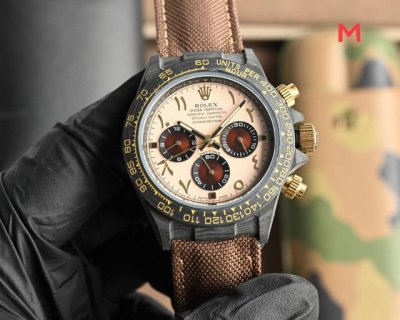 Rolex Cosmograph Daytona Series Carbon Fiber Custom Edition. The Watch Is Lightw