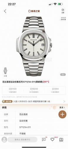 Exclusive real shot Patek Philippe Sports Elegance Series Nautilus Entry Level