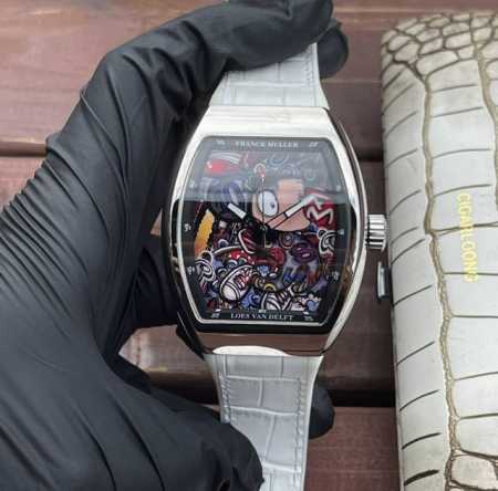 Franck Muller V45 Sc Dt series 54*42*15Mm automatic mechanical movement, blue l - Click Image to Close