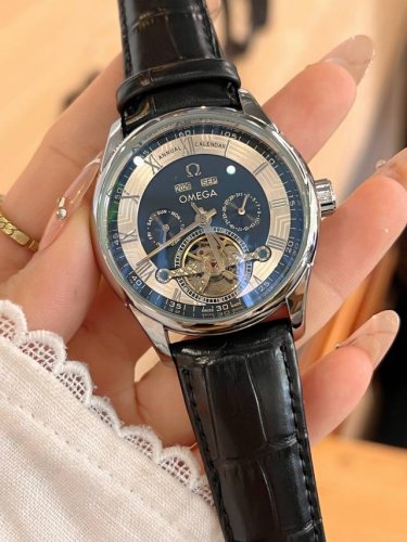 Omega's nine-wheel automatic watch features the finest materials and meticulous