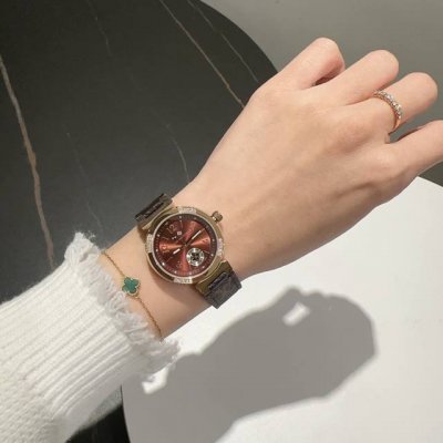 Lv Louis Vuitton 2-Hand Women's Model, Ultra-Popular Design, Sapphire Crystal Mi