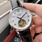 white case, rose gold. In the fall of 2025, the latest Longines Tourbillon men'