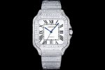 The New Cartier Santos Starry Sky Is Coming! The Entire Bezel Is Inlaid With Squ