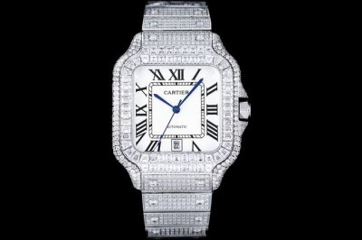 The New Cartier Santos Starry Sky Is Coming! The Entire Bezel Is Inlaid With Squ