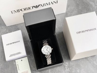 Armani Diamond-Studded Steel Strap Ladies Watch, Channel Product, Not Market Pro