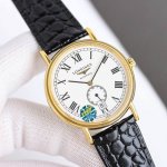 Leather Strap, Steel Strap, White Gold, Same Price New Product From Taiwan Longi