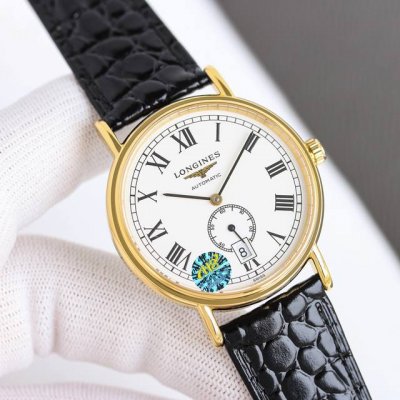 Leather Strap, Steel Strap, White Gold, Same Price New Product From Taiwan Longi