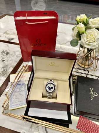 Same style as pictured: Omega Speedmaster men's watch, original quality, all-st - Click Image to Close