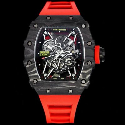 Richard Mille RM35-02 Carbon Fiber Series. Each case is handcrafted with a uniqu