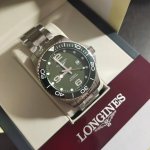 Longines Concas Diving Series Longines Green Submariner Men's Watch Ceramic Beze