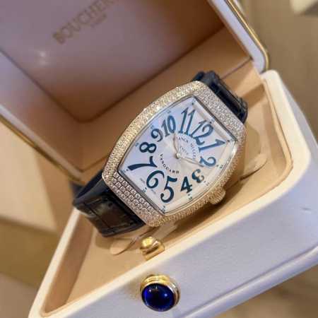 Franker Muller_Franck Muller V32 Barrel Series Luxury Inlaid Diamond Classic Dig - Click Image to Close
