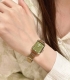 A watch for a rich girl! The gentle matcha green color really makes the skin loo