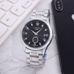 stainless steel strap with butterfly buckle white: , gold, all black: 96, Longin