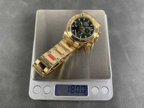 Vs Weight V3 Rolex Green Gold Daytona Upgrade V3 Version 180 grams. True weight
